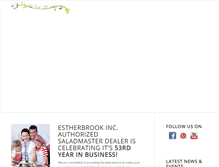 Tablet Screenshot of estherbrookinc.com